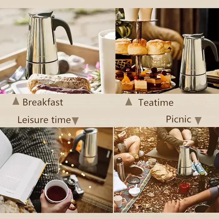 4/6/9 Tasses Moka Pot Caffe Machine Expresso