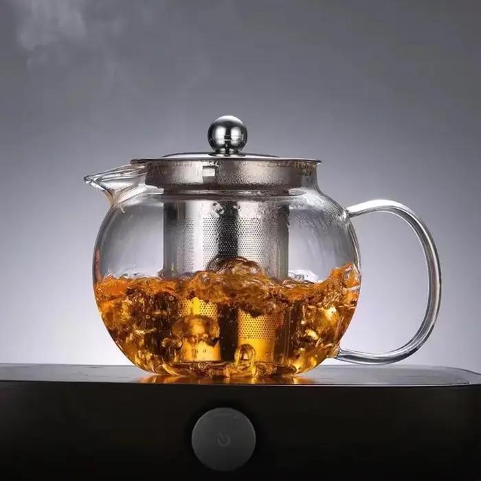 Théière en verre Pu Erh de haute qualité