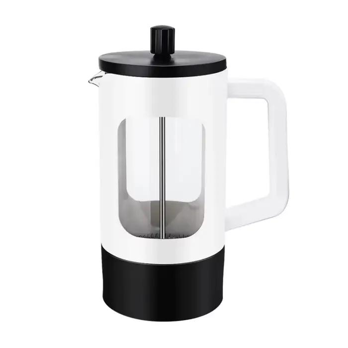Cafetiere francoise en verre resistant a la chaleur et acier inoxydable haute densite grande capacite pour preparation de cafe maison occasions speciales