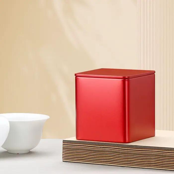 Boîte à thé en céramique élégante pour stockage et décoration à la maison et lors des voyages