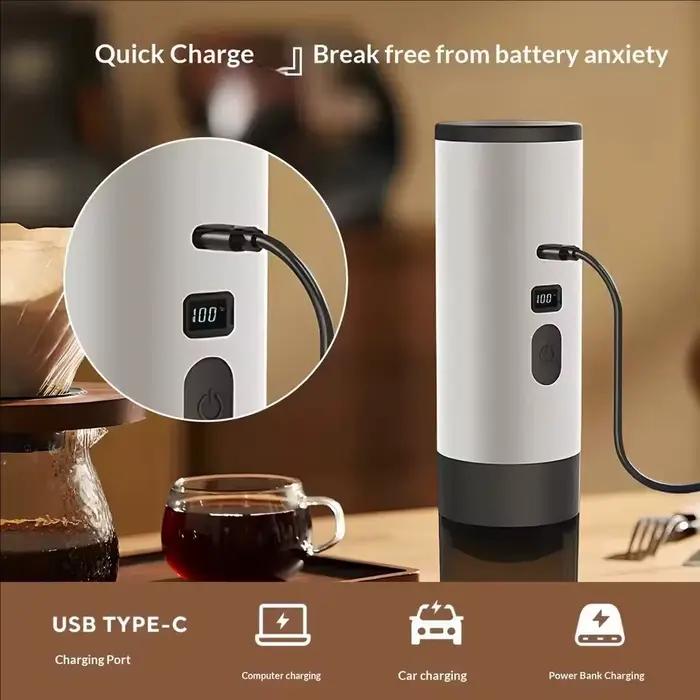 Nouvelle version améliorée de la machine à expresso portable sans fil pour l'extérieur