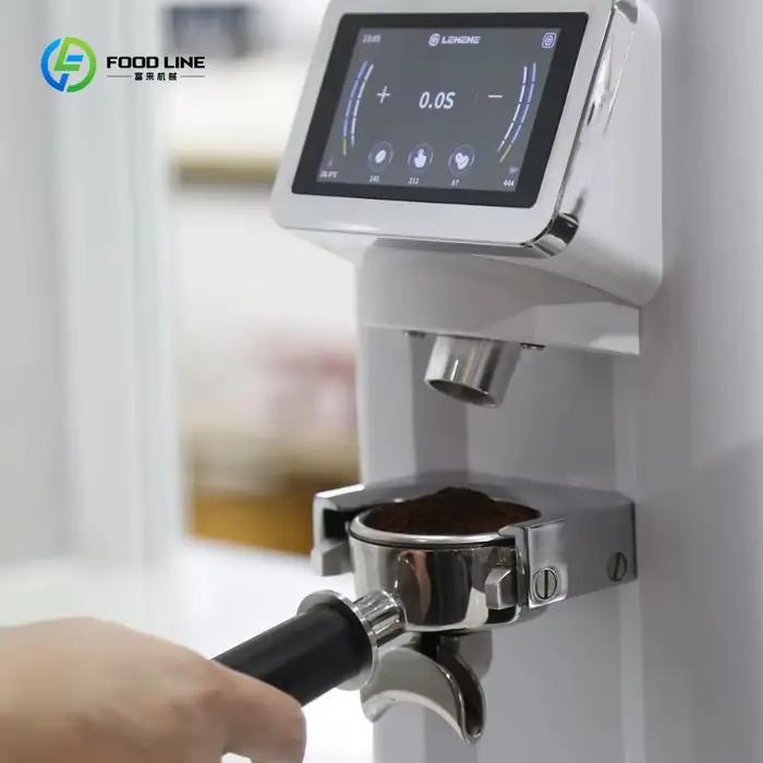 Machine à café et à thé électrique personnalisée de 84 mm avec grand écran tactile de 4