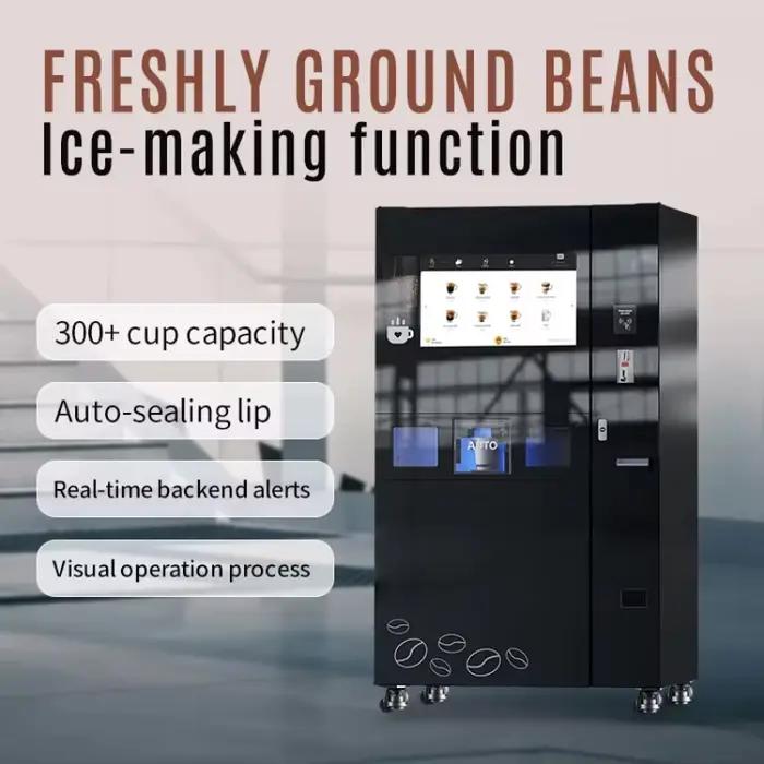 Machine à café commerciale personnalisée à grains frais moulu sur place