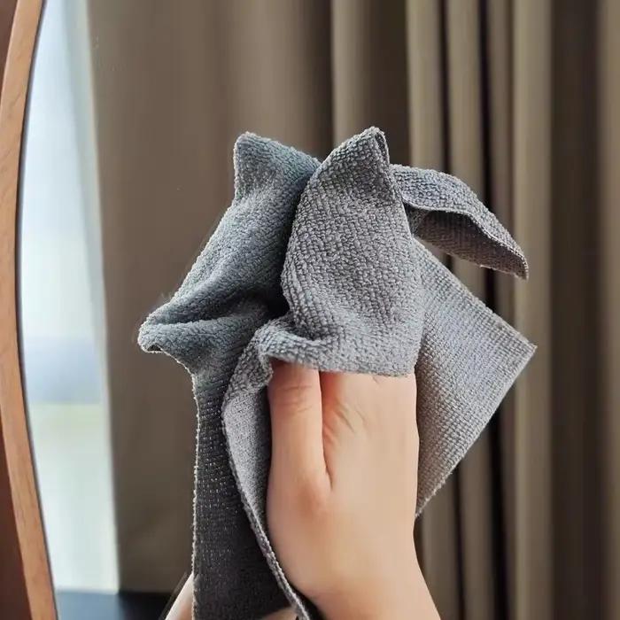 1 rouleau/20 lingettes de nettoyage réutilisables en microfibre – Serviettes de cuisine très absorbantes