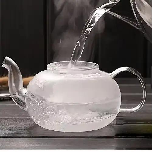 Théière en verre haute qualité résistante à la chaleur capacité 1 litre occasions spéciales pauses café conviviales théières en verre occasions cadeaux théières en verre occasions cadeaux théières en verre occasions cadeaux théières en verre occasions cadeaux théières en verre