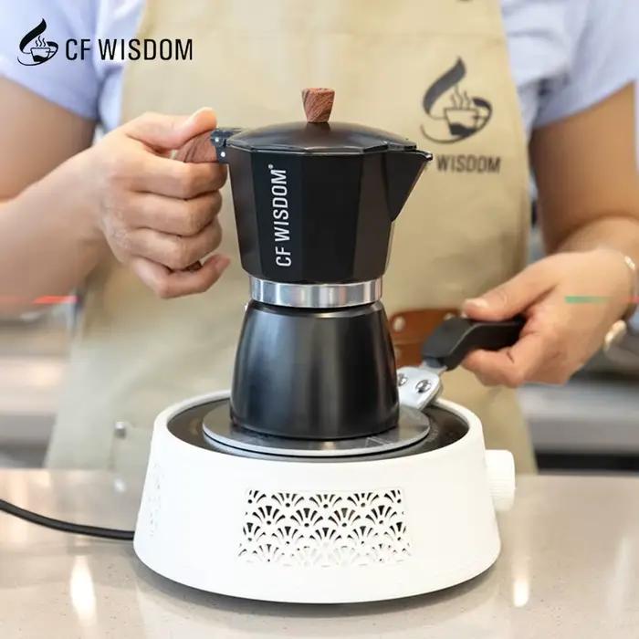 CF WISDOM Cafetière moka à valve unique 300ML