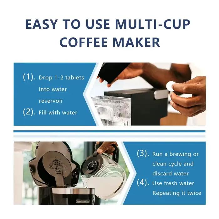 Comprimés de nettoyage effervescents pour Machine à café