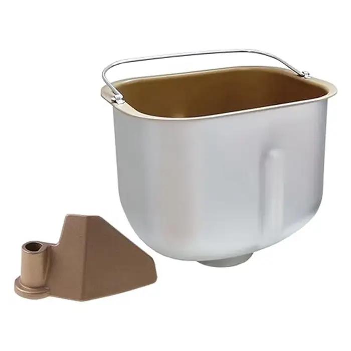Accessoire ménager réservoir intérieur pour machine à pain en alliage argent marron pour cuisson de pain gâteaux pâtisseries occasionnels