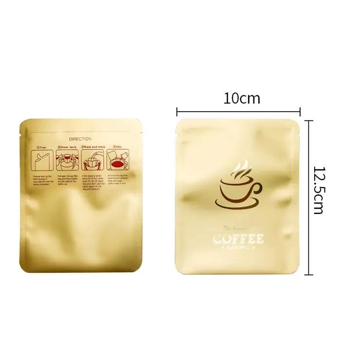TETP 100 pièces sacs d'emballage de poudre de café infusés à la main Machine joint chaud thé Portable suspendu oreille
