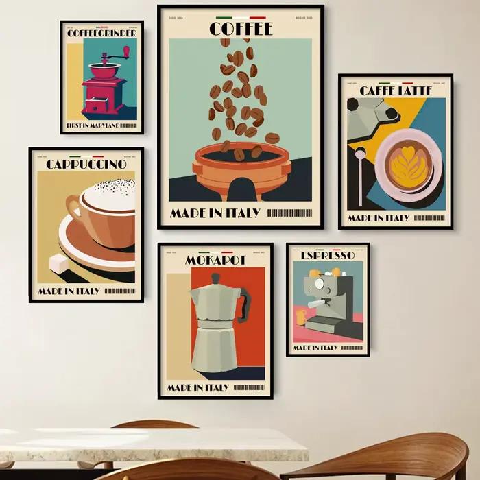 Toile d'art mural en grains
