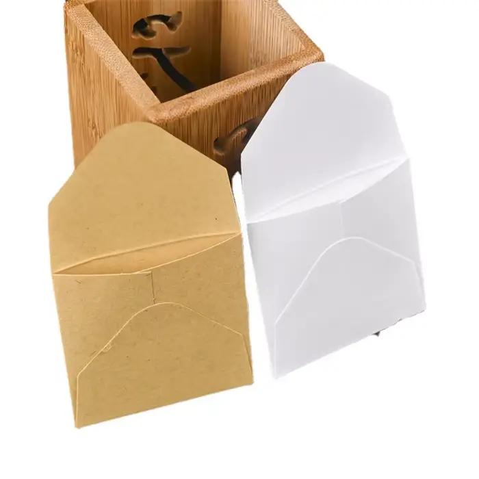 Sachet de thé en papier Kraft blanc