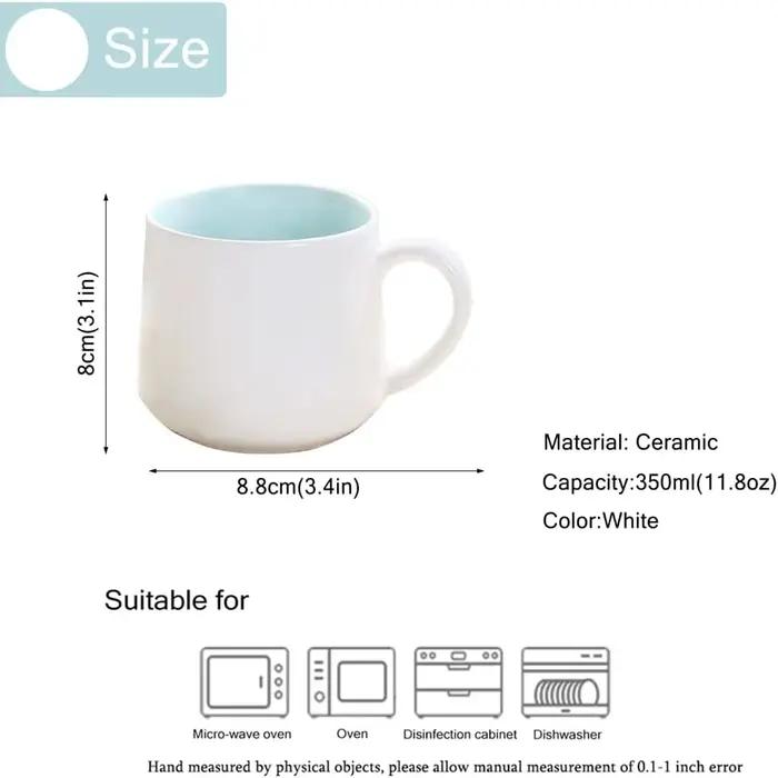Tasse en céramique de dessin animé 3D de vache mignonne