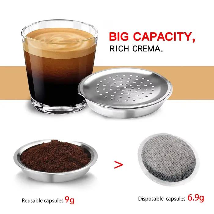 ICafilas pour machine Philips Senseo bouchons de capsules de café en acier inoxydable filtre réutilisable cafetière expresso