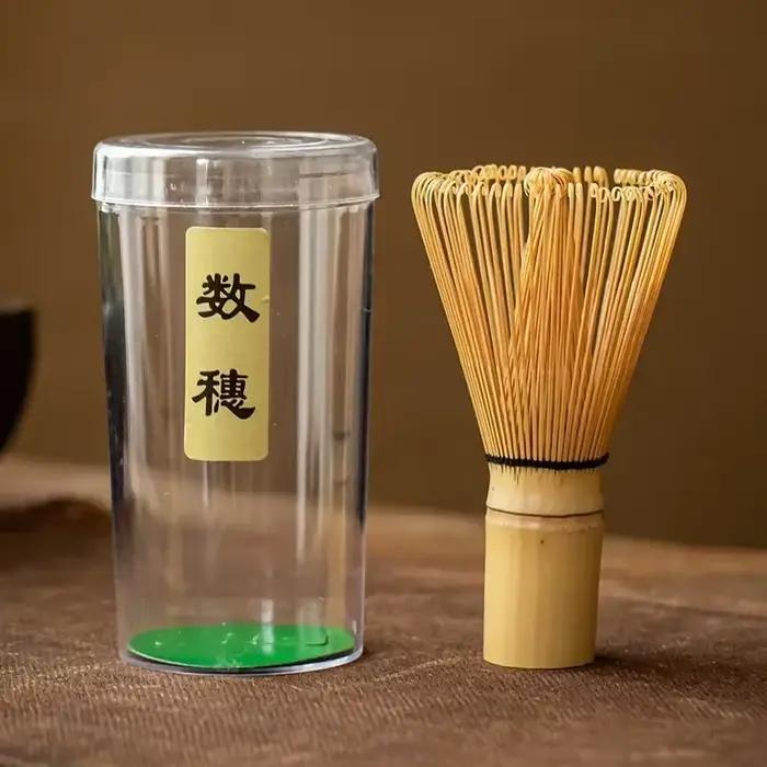 Cérémonie japonaise bambou Matcha pratique poudre fouet café vert thé brosse Chasen outil broyeur br