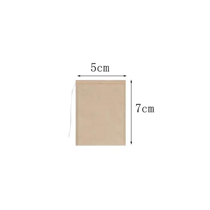 Sachets de thé vides avec filtre à cordon, 100 pièces, pour café, feuilles de grains, poudre de thé,