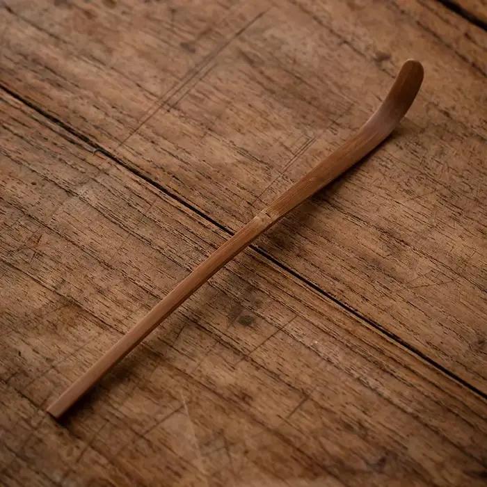 Cuillère à thé chinoise Chashaku traditionnelle à Long manche, cuillère à thé chinoise pour décorati