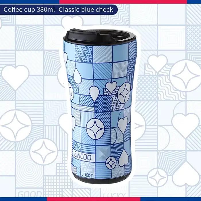 Tasse à café isolée de 380ml, Design créatif, Thermos d'eau de voiture en acier inoxydable, flacon s
