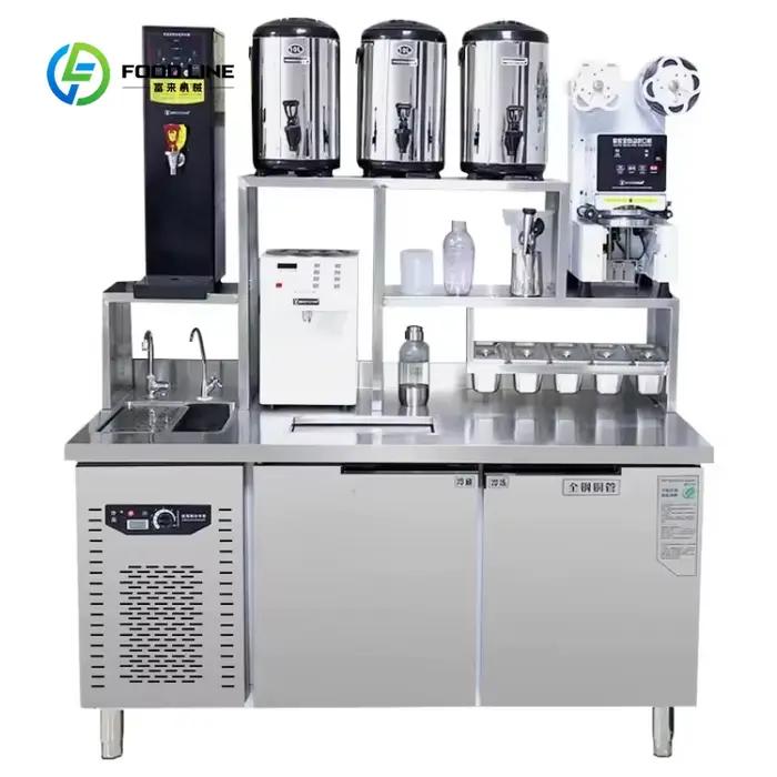 Équipement complet pour la préparation de thé au lait, design personnalisé, machine à thé Boba comme