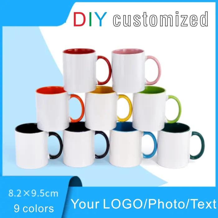 Tasse en céramique personnalisée bricolage, tasse à café personnalisée, image imprimée, photo, logo,