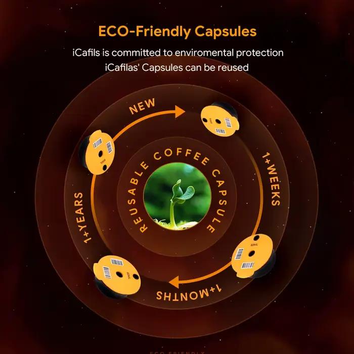 Capsules de café réutilisables avec couvercle en silicone, dosettes filtrantes, remplacement quotidi