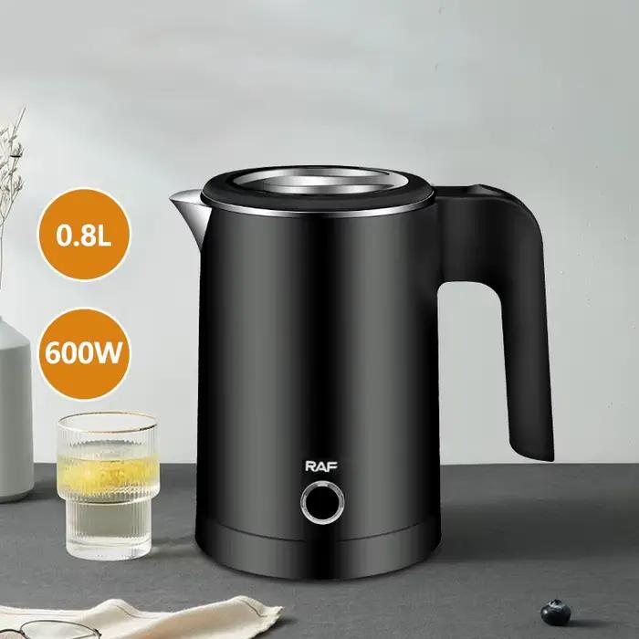 Bouilloire électrique de voyage thé café 0,8 l en acier inoxydable chaudière à eau Portable Pot pour