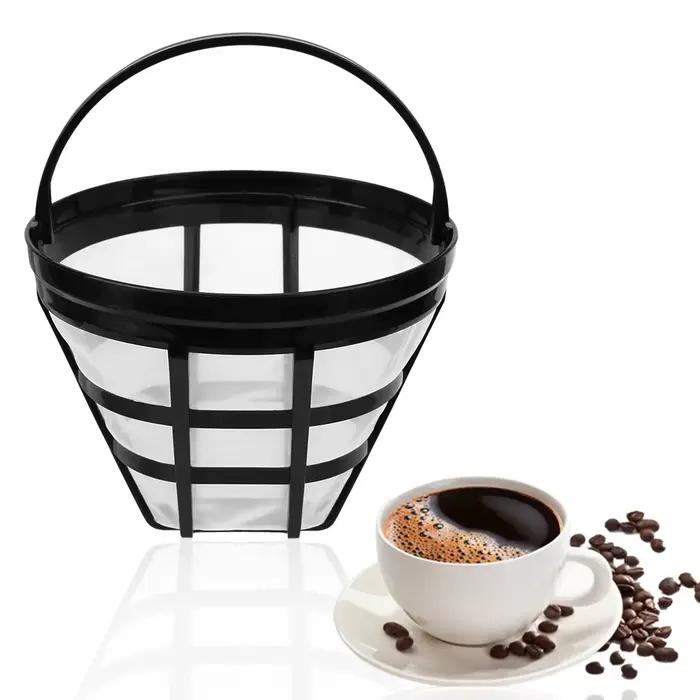 Mir à café style tasse, gadget de cuisine, accessoires pour cafetière, passoire en maille, outil de