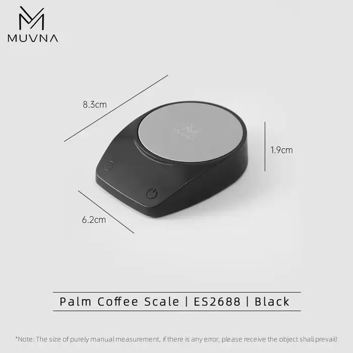 MUVNA-Mini Escala Espresso Eletrônico Exact 0.1g, Alta Precisisão, Pesando LED, Balança de Café Port