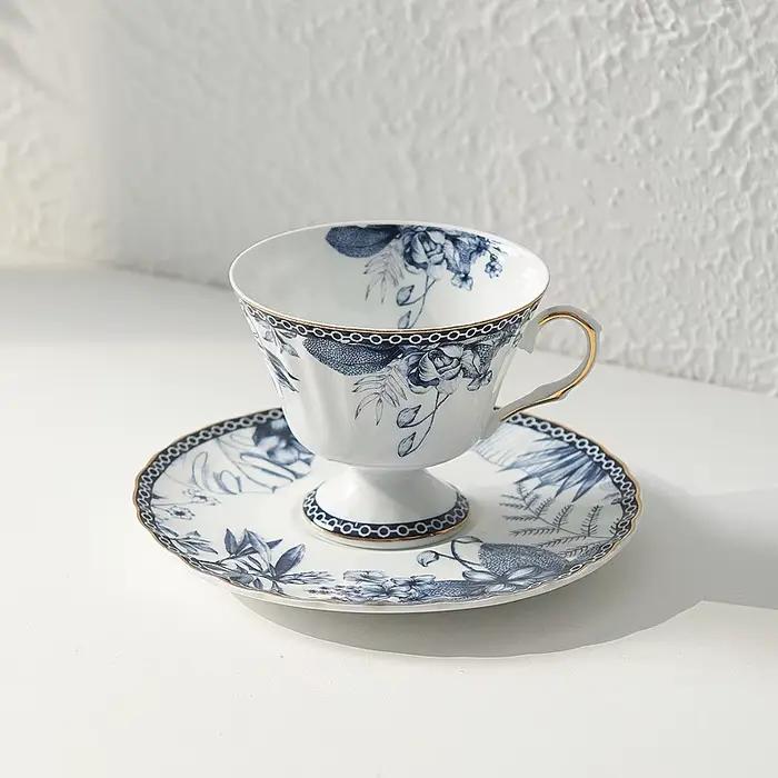 Tasse à café et théière en céramique, ensemble de tasses à lait, café au lait, thé de l'après-midi,