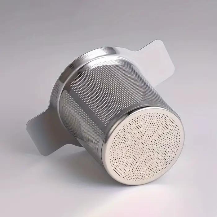 Infuseur à thé en acier inoxydable, passoire à mailles, grande capacité, taille parfaite, double Foy