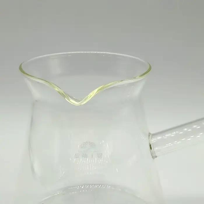 Cafetière en verre résistante à la chaleur, pichet à thé, pichet à beurre, bouilloire, poignée de ch