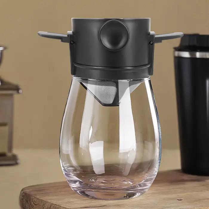 Cône de goutte à café pliable, infusé à la main, support en acier inoxydable, sans papier filtre, fi