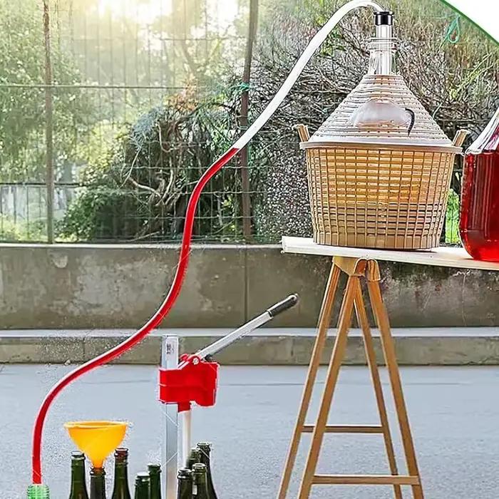 Siphon automatique de brassage à domicile, Kit de remplissage de transfert de vin (canne de support