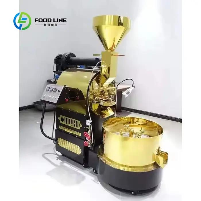 Machine à torréfier les grains de café électrique commerciale personnalisée, capacité de 600g à 120k