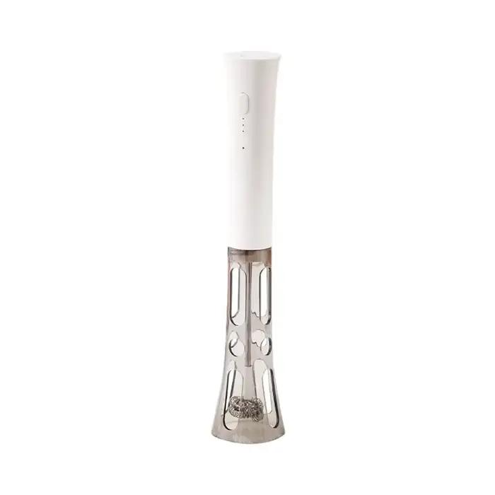 Mousseur à lait mélangeur électrique sans fil, mains libres 2 po-1 fouet, 3 vitesses rechargeables p