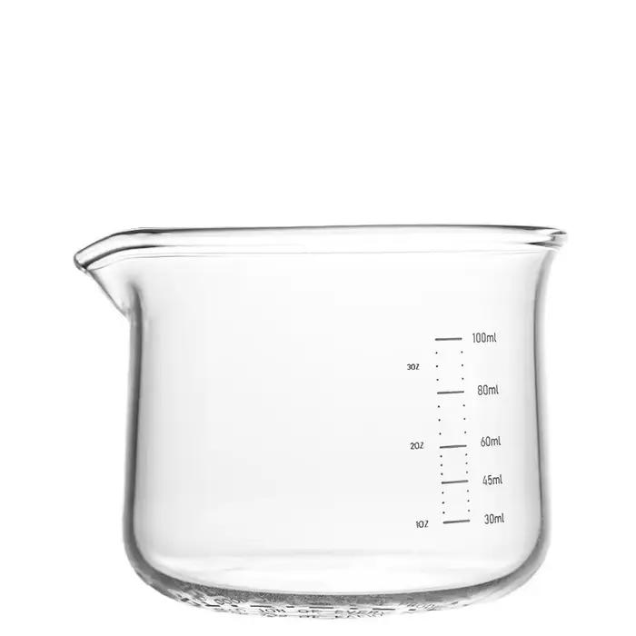 JUSTINLAU Verres à expresso transparents avec échelle graduée, tasses à café, tasses à lait, outils