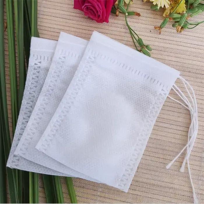 Sachets de thé pour infuseur de sachets de thé, 100 pièces, avec ficelle, joint de guérison, 5x7CM,