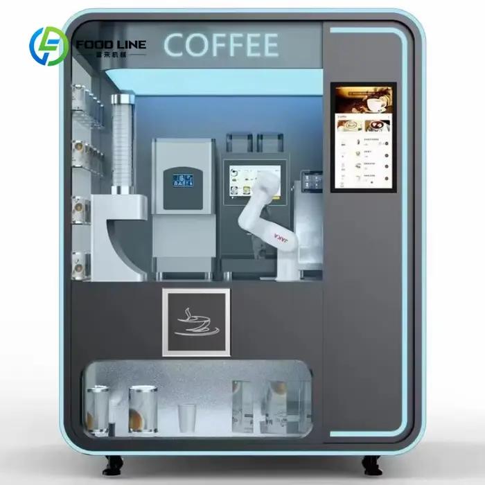 Robot de café commercial personnalisé, distributeur automatique de café, robot collaboratif pour le