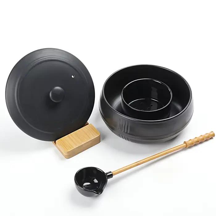 Théière de brassage, brûleur à thé, poêle à thé en céramique, ménage avec cuillère, poêle électrique