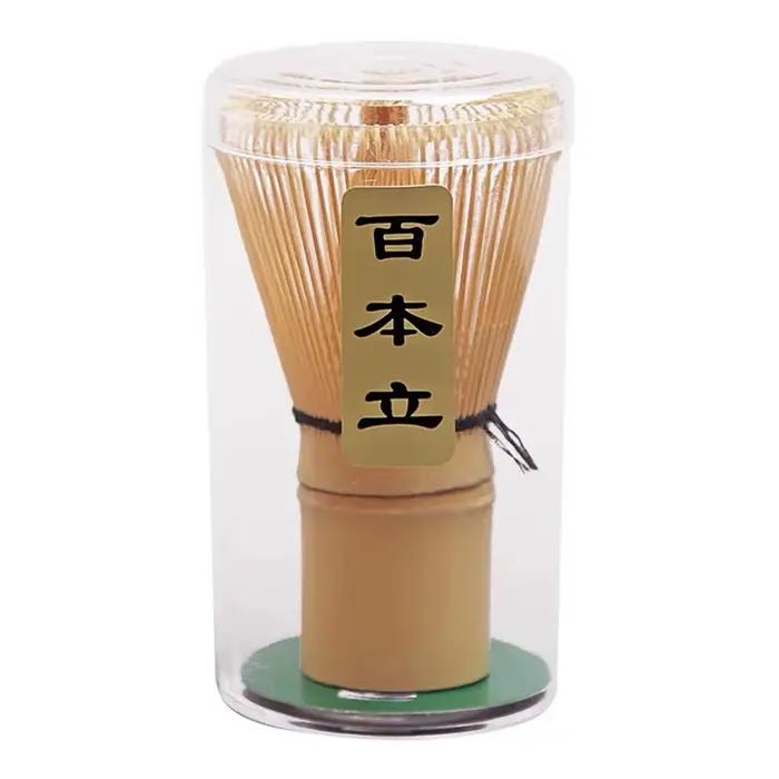 Fouet à Thé Matcha en Bambou, Brosse à Poudre de Thé Vert, Broyeur, Agitateur de Centre Commercial C