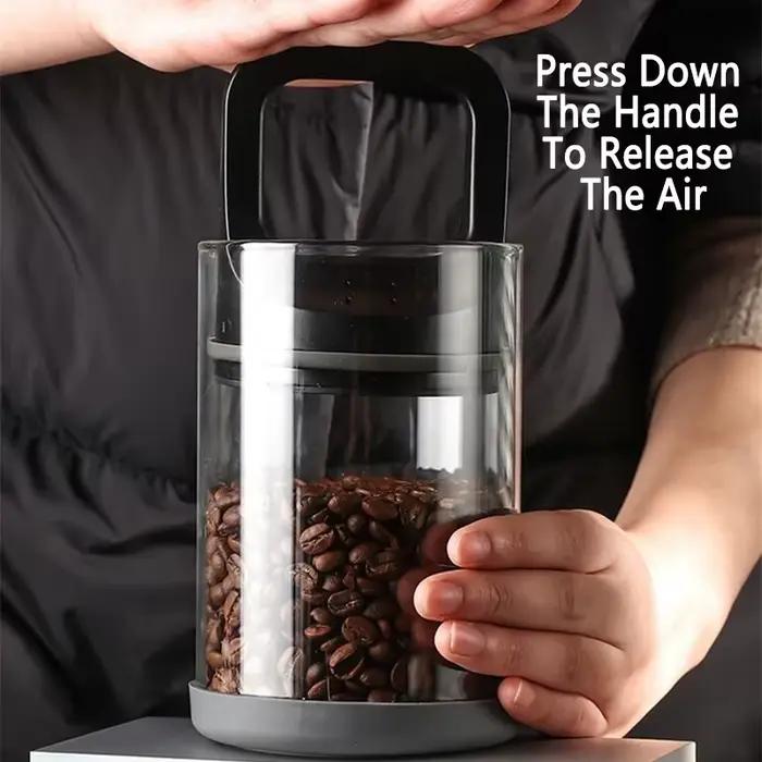 Réservoirs scellés sous vide pour grains de café, stockage des aliments de cuisine, récipient en ver