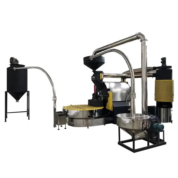 Machine à torréfier le café entièrement automatique 20kg 30kg 40kg 50kg 60kg 120kg pour grains de ca