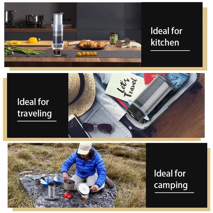AeroPress – Machine à café expresso Portable de 300ml, cafetière à presse française avec filtre en p