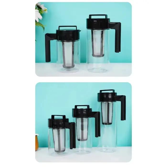 Cafetière glacée à infusion froide, 900ML, 1300ml, 2000ml, avec filtre à café et poignée, théière à