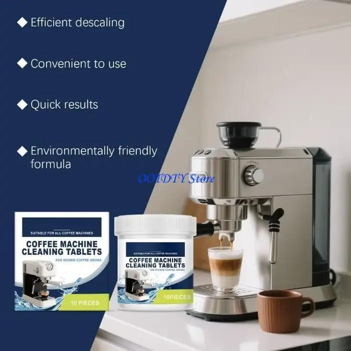 Nettoyant pour Machine à café 367A, comprimés nettoyage pour pièces internes, à dissolution rapide