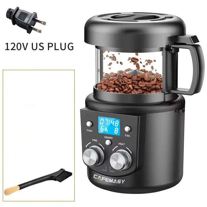 CAFEMASY 80-100g maison torréfacteur électrique Mini sans fumée grains de café cuisson torréfaction