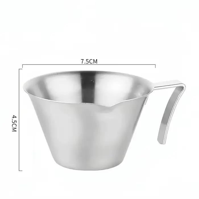 Tasse à expresso italienne avec échelle, tasse d'extraction de café, once de lait, en acier inoxydab