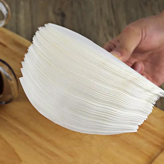 YRP 60 V filtre à café papier compte filtres à café jetables cône naturel filtre non blanchi en form