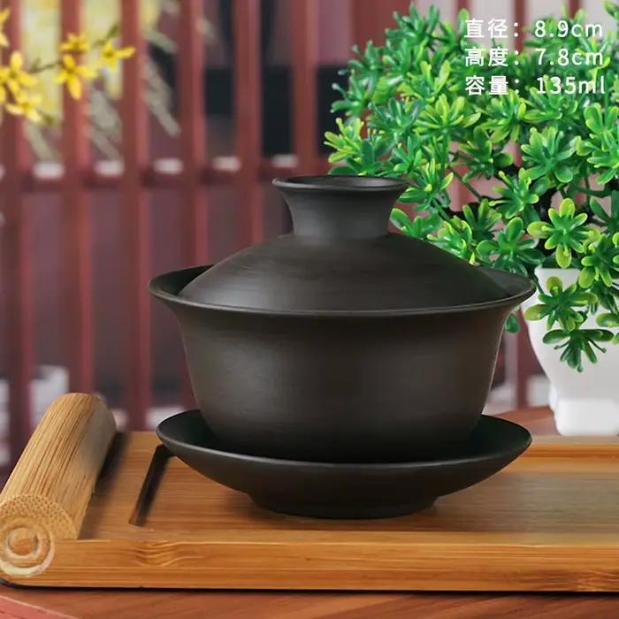 Bol à thé en céramique avec couvercle, une tasse, bon marché, pour salon de thé, Kungfu Gongfu, théi