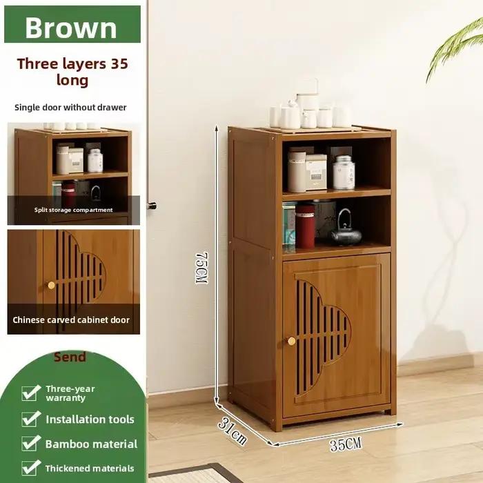 Armoire à thé, casier, salon, table à thé contre le mur, casier de rangement pour armoire latérale