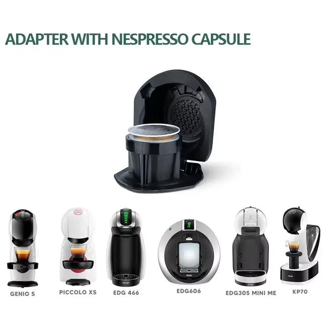 Adaptateur pour Machine à café Dolce Gusto avec capsule Nespresso originale/ajouter la poudre de caf